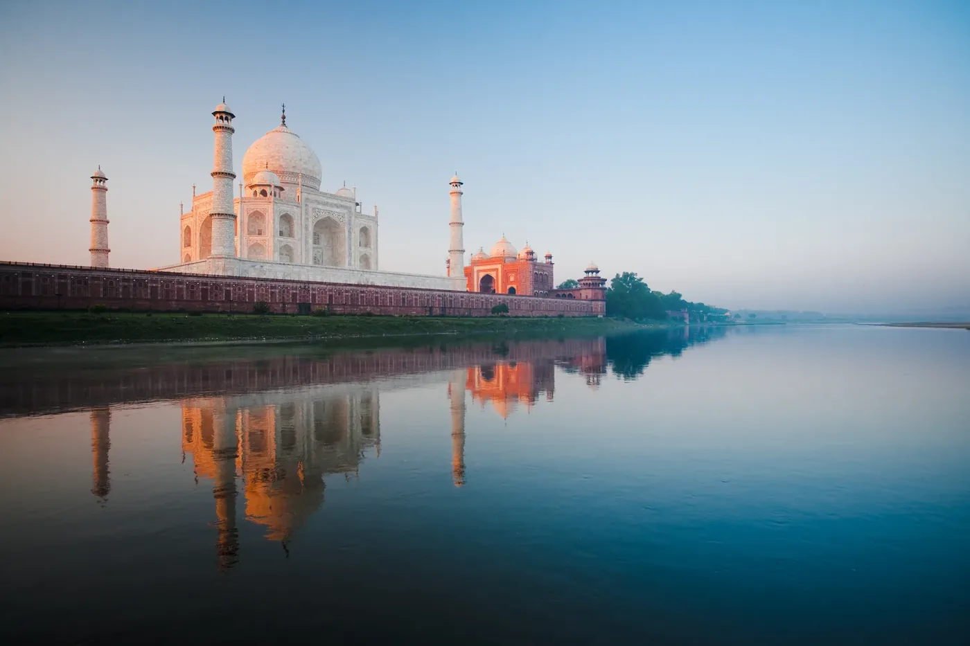 Taj Mahal at sunrise