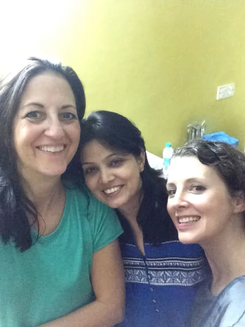 Neelima with guests during a personally hosted India journey